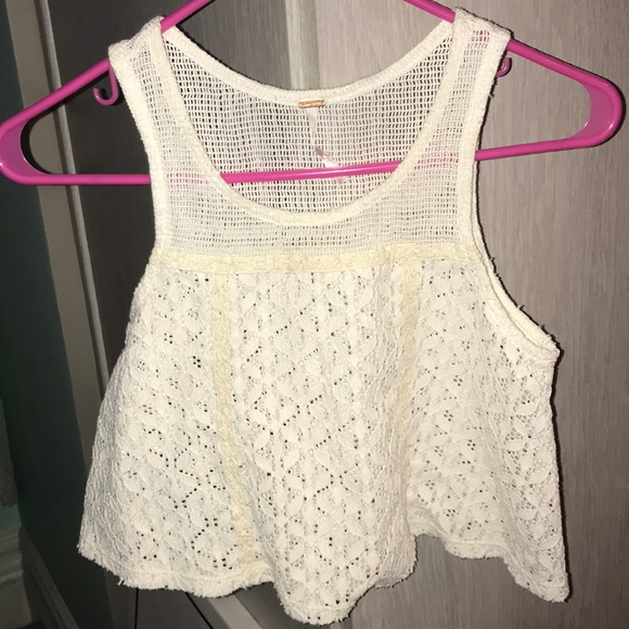 Free People Tops - free people lacy textured crop